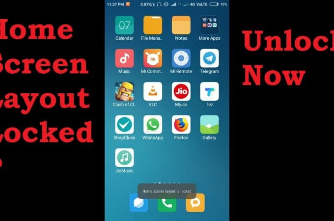 How to Lock and Unlock Home Screen Layout in Samsung and Redmi