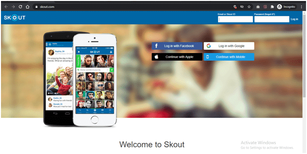 skout new people